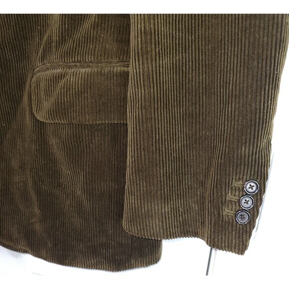 Vintage Polo Ralph Lauren Green 3 Button Corduroy Blazer Jacket Sz Men’s Medium - Picture 6 of 16